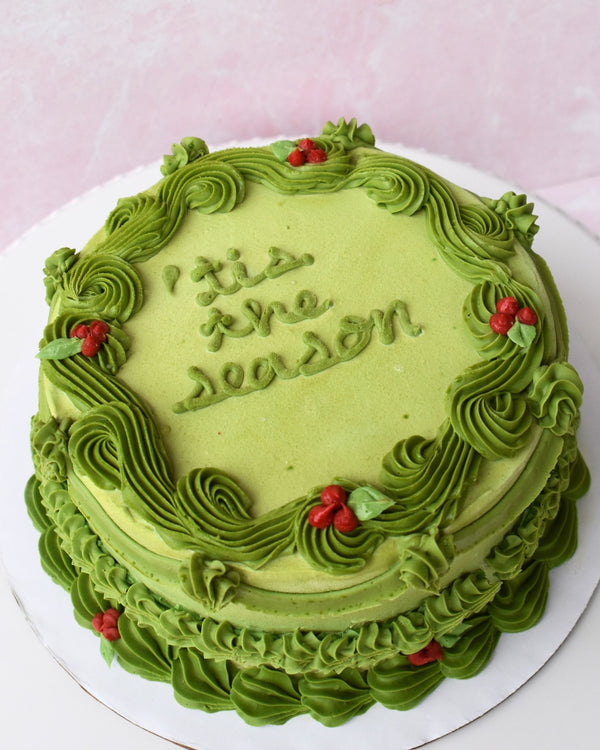 Vintage Holiday Cake