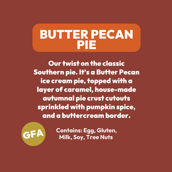 Butter Pecan Pie (GF Available)