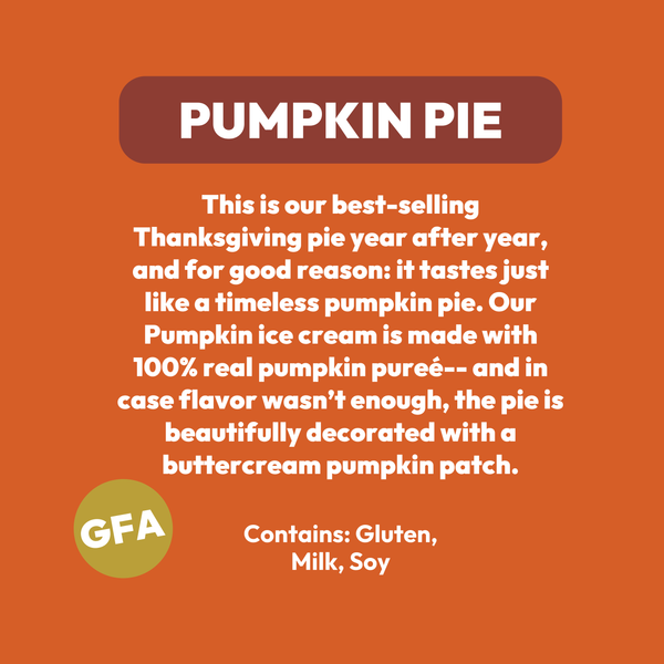 Pumpkin Pie (GF Available)