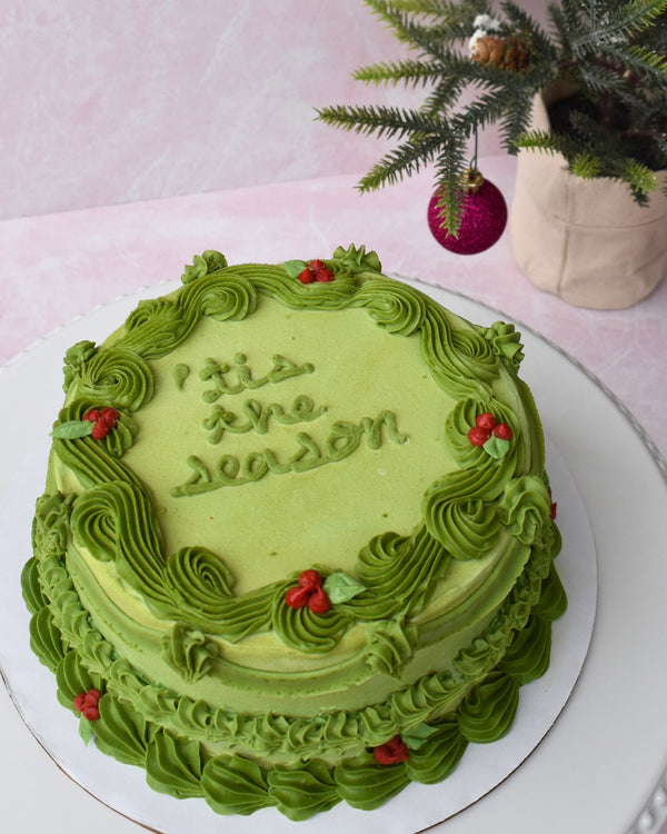 Vintage Holiday Cake