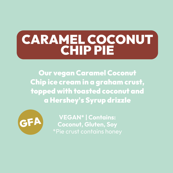 Caramel Coconut Chip Pie (Vegan, GF Available)