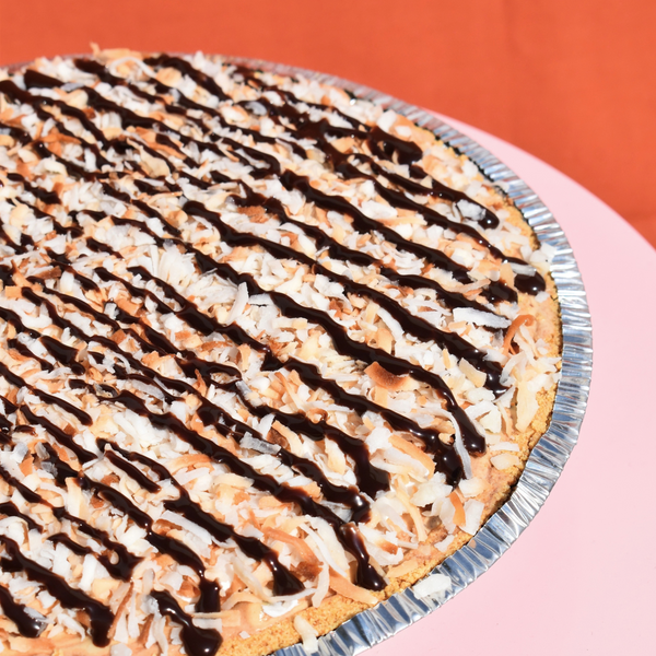 Caramel Coconut Chip Pie (Vegan, GF Available)