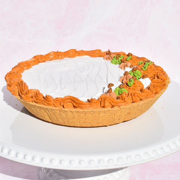 Pumpkin Roll Pie (Vegan, GF Available)