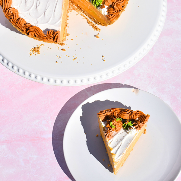 Pumpkin Roll Pie (Vegan, GF Available)